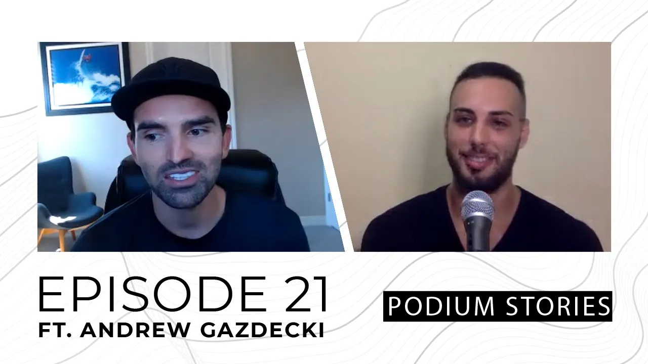 Andrew Gazdecki, CEO @ MicroAcquire | Episode 21 | Podium Stories w/ Marti Sanchez
